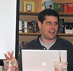 Ruben Bolling speaks at a Borders Books in Washington DC, July 7, 2007.