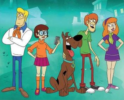 The redesigned main characters, as they appear in the series