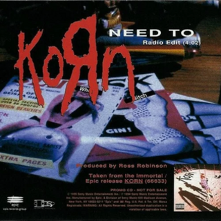 <span class="mw-page-title-main">Need To</span> 1995 single by Korn