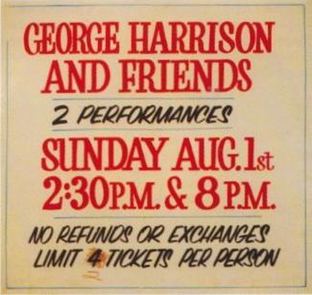 Poster outside the Madison Square Garden box office, July 1971