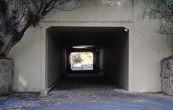 An underpass below Marmion Avenue, near Whitfords Avenue