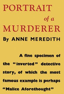 <i>Portrait of a Murderer</i> (novel) 1933 novel