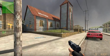 A still image of gameplay. Stanley Cathedral can be seen in the foreground. Counter Strike Falklands gameplay.png