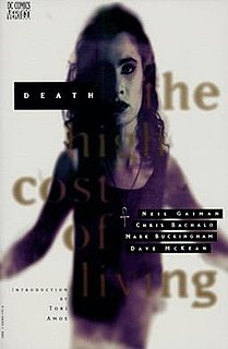 <i>Death: The High Cost of Living</i> limited comic series written by Neil Gaiman