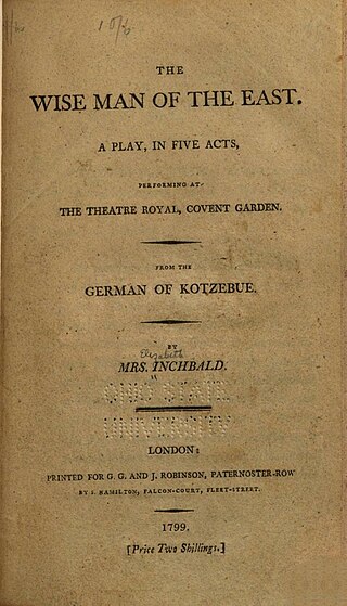 <i>The Wise Man of the East</i> 1799 play