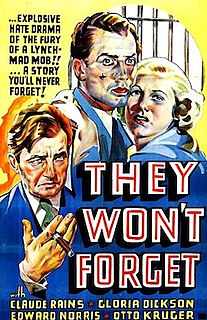 <i>They Wont Forget</i> 1937 film by Mervyn LeRoy