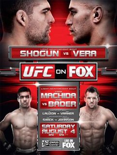 UFC on Fox: Shogun vs. Vera UFC mixed martial arts event in 2012