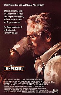 <i>The Verdict</i> 1982 American legal drama film by Sidney Lumet