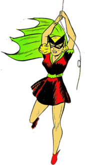 Betty Kane as Bat-Girl; art by Sheldon Moldoff. Bat-Girl (Bette Kane).png