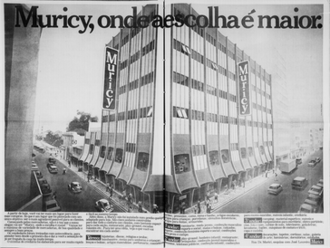 Advertisement for the opening of first store at Curitiba, April 1976 Muricy Curitiba 1976.png