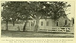 The Selden home of Daniel Roe, From The Diary of Captain Daniel Roe, 1806-1808 (1904) Roe house-from Diary of Captain Roe published in 1904.jpg