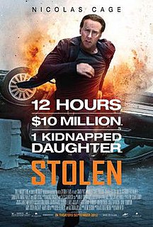 <i>Stolen</i> (2012 film) 2012 film by Simon West