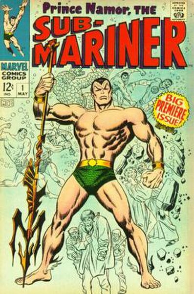 Silver Age Sub-Mariner #1 (May 1968). Cover art by John Buscema and Sol Brodsky.