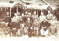 This picture is from 1917, Darband. In this photo: Nawab Sir Muhammad Khan Zaman Khan Tanoli (seated second from left), Sir George Roos-Keppel (seated third from left), Sahibzada Sir Abdul Qayyum Khan (seated first from right). (Sitting ground centre) Nawabzada Muhammad Farid Khan Tanoli (son and successor of Nawab Sir Muhammad Khan Zaman Khan of Amb)