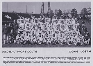 <span class="mw-page-title-main">1960 Baltimore Colts season</span> 8th season in franchise history