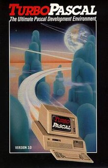 Turbo Pascal 3.0 manual front cover Turbo pascal 30 cover.jpg