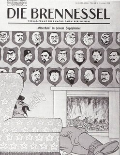 <i>Die Brennessel</i> Weekly Nazi satirical magazine (1931–1938)