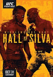 UFC Fight Night: Hall vs. Silva UFC mixed martial arts event in 2020