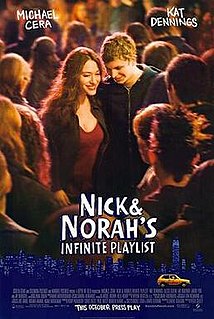 <i>Nick & Norahs Infinite Playlist</i> 2008 film by Peter Sollett