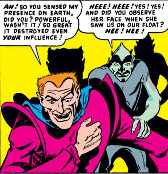 Loki's first appearance in the Venus comics (1949)