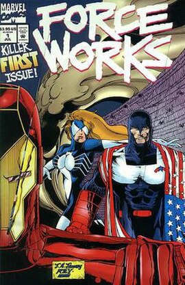 Cover to Force Works #1 (July 1994). Art by Tom Tenney.