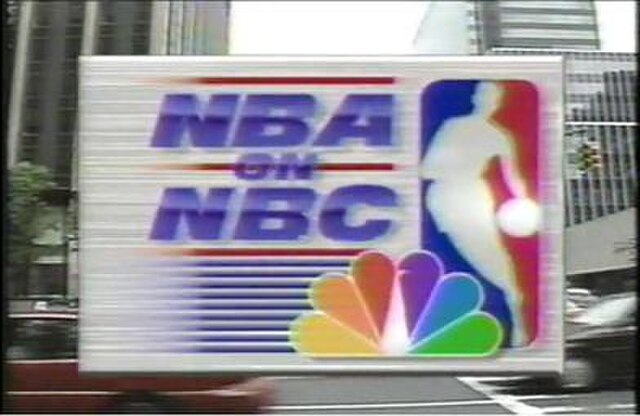 NBA on NBC logo used from 1990 to 2000.