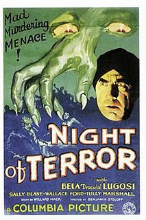 <i>Night of Terror</i> 1933 film by Benjamin Stoloff
