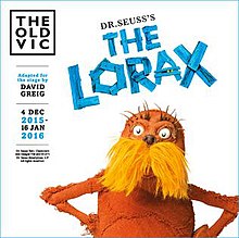 Gambar promosi untuk The Lorax tahap bermain di Old Vic.jpg