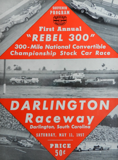 1957 Rebel 300 Auto race held at Darlington Raceway in 1957