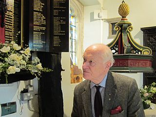 Alan Gillett at St Mary's Perivale in 2012.