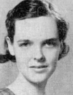 Annibel Jenkins, as a high school student, from a 1934 newspaper.