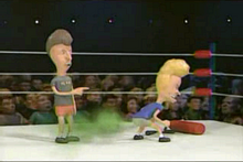 A deathmatch between Beavis and Butt-head in the Fandemonium 2000 episode of the series.