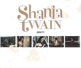 Dont! 2005 single by Shania Twain
