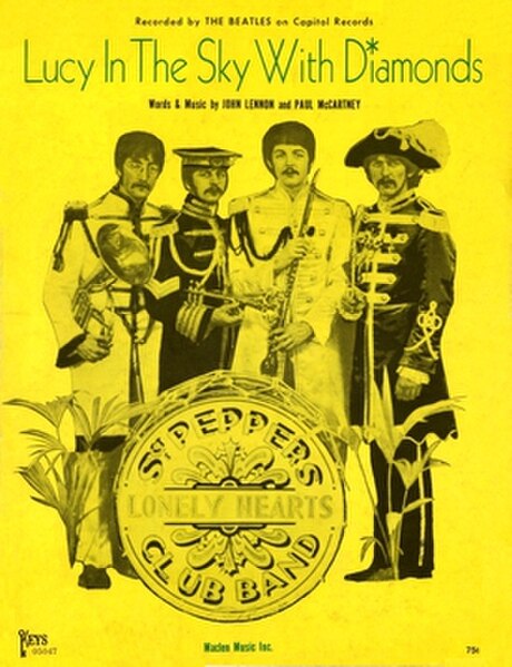 Cover of the US sheet music for the song