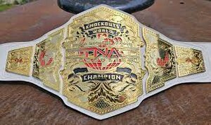 The current TNA Knockouts World Championship belt