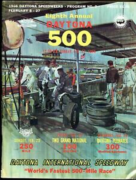 1966 Daytona 500 program cover