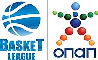Official Greek Basketball League name sponsor English version logo Greek Basket League OPAP Logo.jpg
