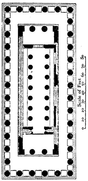 File:Plan of the Temple of Poseidon at Paestum.png