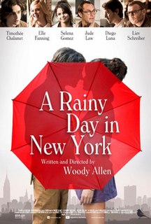 <i>A Rainy Day in New York</i> 2019 film by Woody Allen