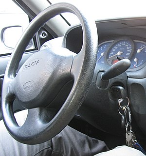 A car key in contact.