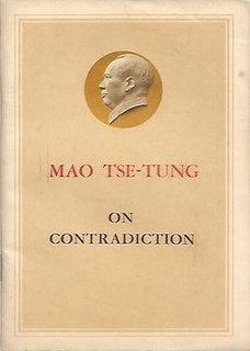 <i>On Contradiction</i> 1937 Maoist essay by Mao Zedong