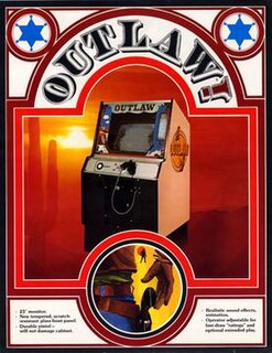 <i>Outlaw</i> (video game) single-player arcade game by Atari Inc.