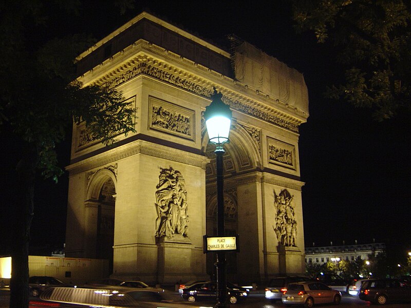 File:Place de lEtoile Paris night DSC09126.JPG