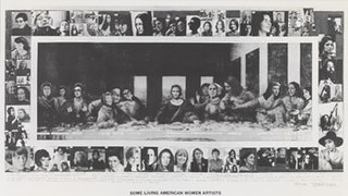 <i>Some Living American Women Artists</i> (collage) 1972 collage by Mary Beth Edelson