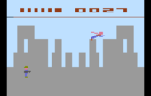 Superman video game for the Atari 2600, the first licensed Superman game released. Superman Atari 2600 screenshot1a.png