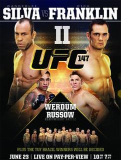 UFC 147 UFC mixed martial arts event in 2012