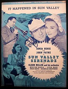 1941 sheet music, Leo Feist, New York. It Happened in Sun Valley Glenn Miller Feist 1941.jpg