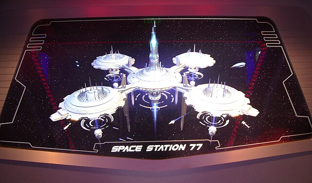 "Space Station 77" as depicted in the ride's queue