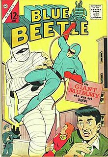 Blue Beetle vol. 2, #1 (June 1964), cover art by Frank McLaughlin. Blue Beetle v3 1.jpg