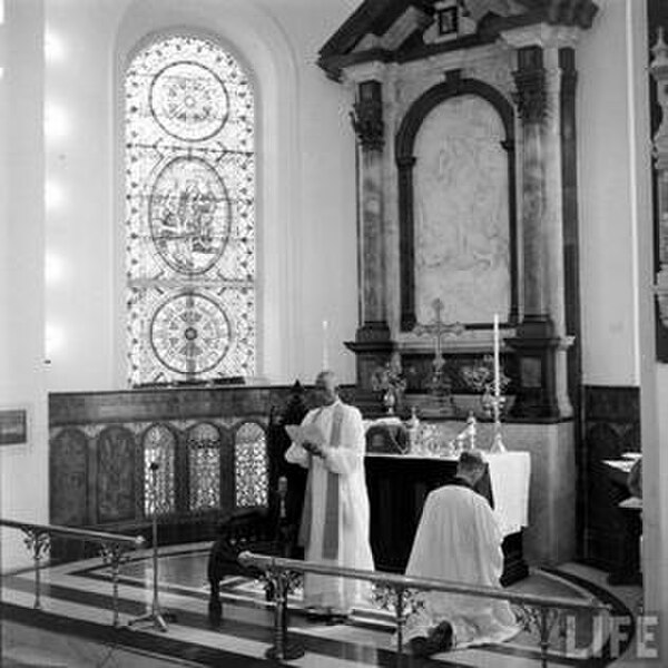 Rt. Rev. Dr. C. K. Jacob presiding over the Church of South India inaugural service